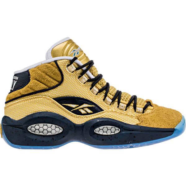 Reebok リーボック メンズ スニーカー  【Reebok Question Mid EBC】  大きさ US_9.5(27.5珊) Metallic Gold/Black-White