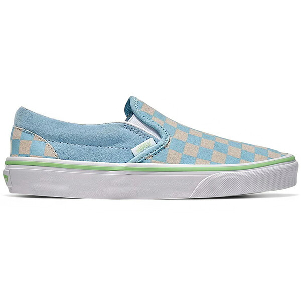 Vans バンズ メンズ スニーカー  【Vans Classic Slip-On Checkerboard Crystal Blue Pink Green】  大きさ US_10.5(28.5珊) Crystal Blue/Pink