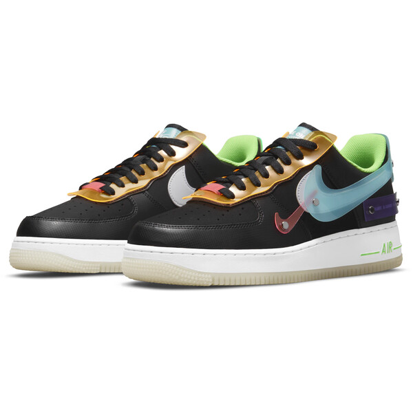 Nike ナイキ メンズ スニーカー  【Nike Air Force 1 Have a Good Game】  大きさ US_6.5(24.5珊) Black/White-Green Strike-Digital Pink-Aurora Green