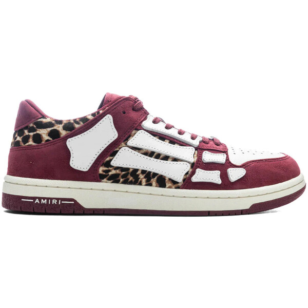 AMIRI アミリ メンズ スニーカー  【AMIRI Skel Top Low Burgundy Leopard】  大きさ US_8(26.0珊) Burgundy