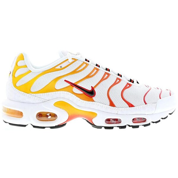 Nike ナイキ メンズ スニーカー  【Nike Air Max Plus Sunburn (2014)】  大いさ US_9.5(27.5糎) White/Black-University Gold-Chilling Red