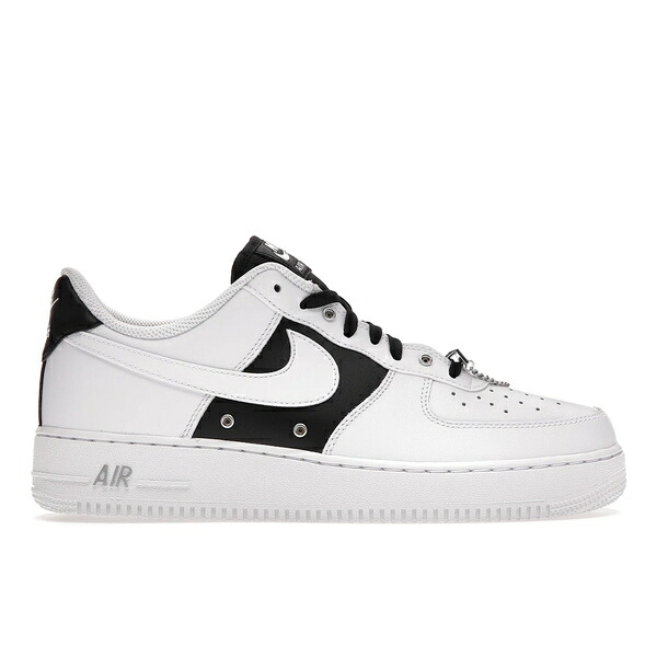 Nike ナイキ メンズ スニーカー  【Nike Air Force 1 Low \u002707 PRM Silver Chain】  大きさ US_6.5(24.5珊) White/Black-Metallic Silver-White