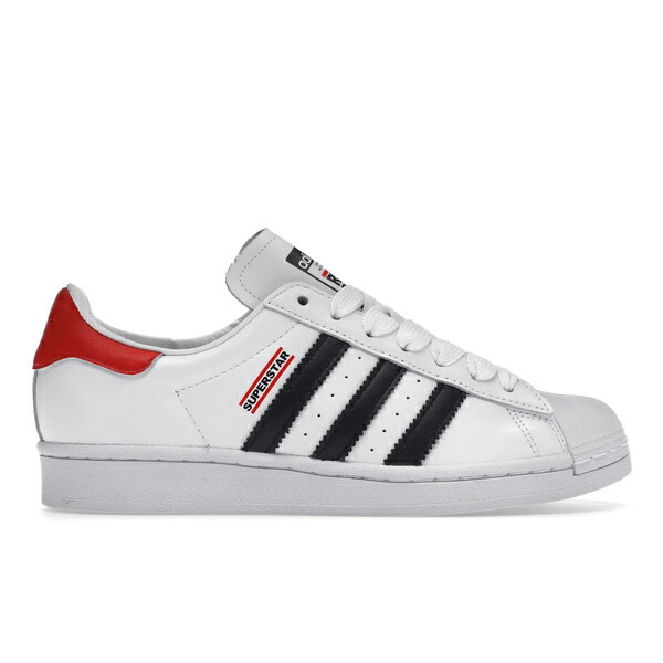 adidas アディダス メンズ スニーカー  【adidas Superstar 50 Run DMC White】  大きさ US_5.5(23.5珊) Cloud White/Core Black/Hi-Res Red