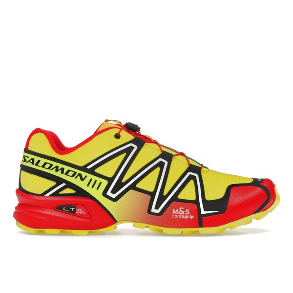Salomon サロモン メンズ スニーカー  【Salomon Speedcross 3 Sulphur Spring】  大きさ US_10.5(28.5珊) Sulphur Spring/High Risk Red/Black