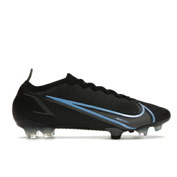Nike ナイキ メンズ スニーカー  【Nike Vapor 14 Elite FG Flyknit Black Iron Grey Blue】  大きさ US_7.5(25.5珊) Black/Iron Grey/Light Blue