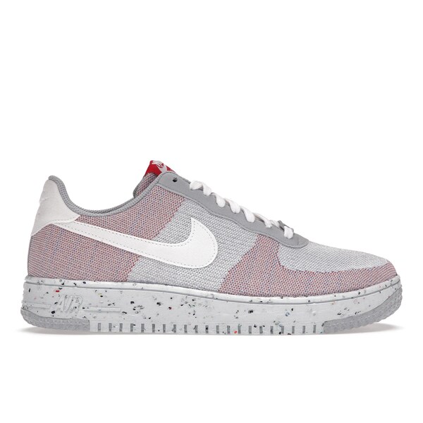 Nike ナイキ メンズ スニーカー  【Nike Air Force 1 Low Crater Flyknit Wolf Grey】  大きさ US_M_13 Wolf Grey/Pure Platinum-Gym Red-White