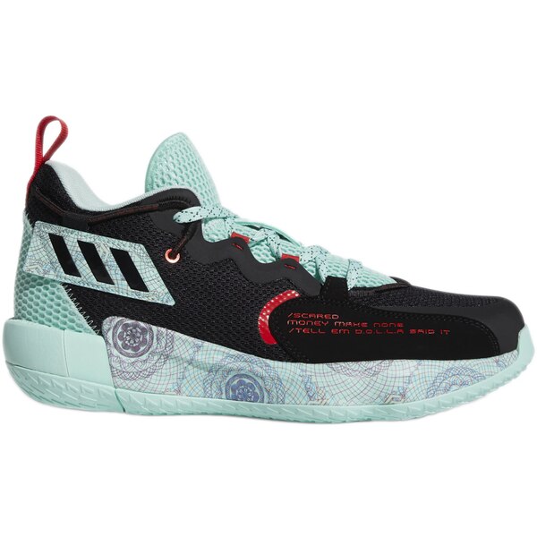 adidas アディダス メンズ スニーカー  【adidas Dame 7 EXTPLY Black Clear Mint】  大いさ US_8.5(26.5糎) Core Black/Clear Mint/Vivid Red