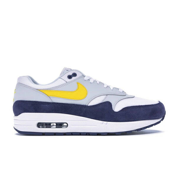 Nike ナイキ メンズ スニーカー  【Nike Air Max 1 Blue Recall】  大いさ US_7(25.0糎) White/Blue Recall-Pure Platinum-Tour Yellow