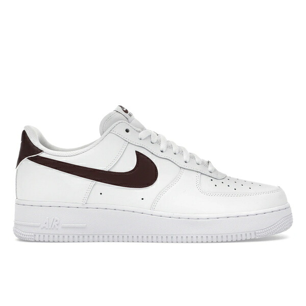 Nike ナイキ メンズ スニーカー  【Nike Air Force 1 Low \u002707 White Burgundy Crush】  大きさ US_9.5(27.5珊) White/White/Burgundy Crush