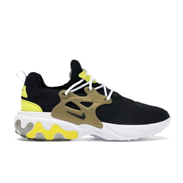 Nike ナイキ メンズ スニーカー  【Nike React Presto Brutal Honey】  大きさ US_9.5(27.5珊) Black/Black-Yellow Streak-Metallic Gold-White