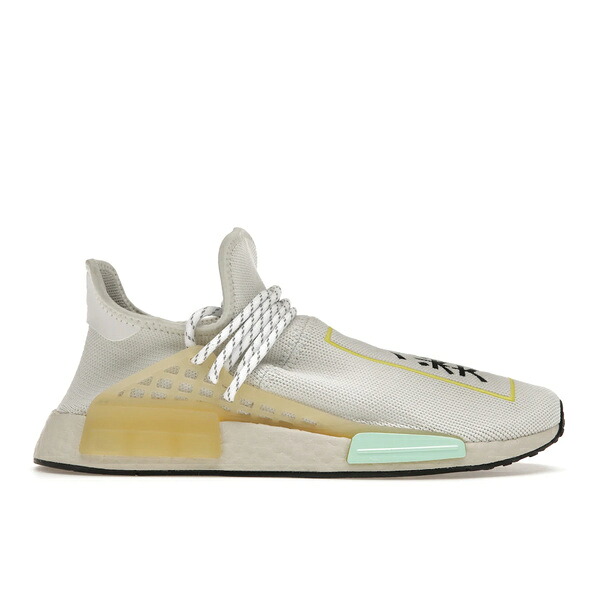 adidas アディダス メンズ スニーカー  【adidas NMD Hu Pharrell Crystal White】  大きさ US_12.5(30.5珊) Crystal White/Clear Mint/Shock Yellow