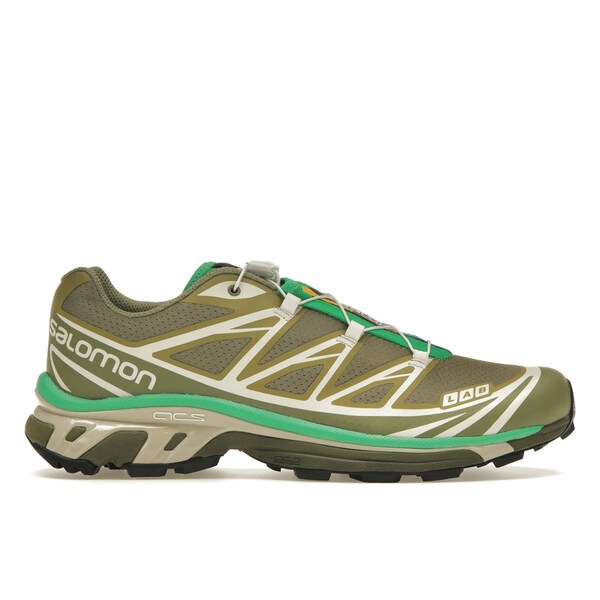 Salomon サロモン メンズ スニーカー  【Salomon XT-6 Dried Herb】  大いさ US_9.5(27.5糎) Dried Herb/Deep Lichen Green/Bright Green