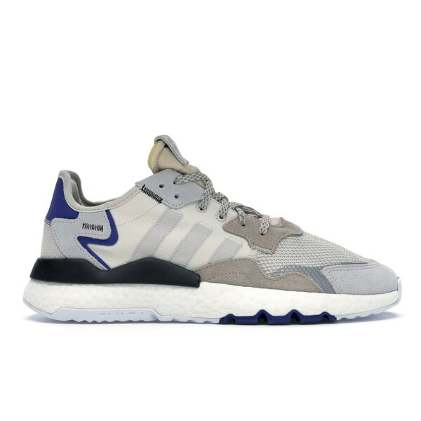 adidas アディダス メンズ スニーカー  【adidas Nite Jogger Grey One Active Blue】  大きさ US_8.5(26.5珊) Raw White/Grey One/Active Blue