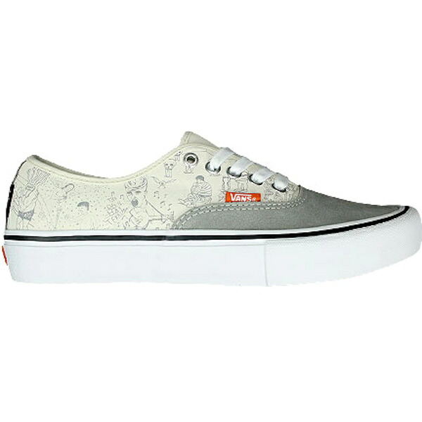 Vans バンズ メンズ スニーカー  【Vans Authentic Pro No Comply Daniel Johnston】  大きさ US_12(30.0珊) White/Orange-Grey