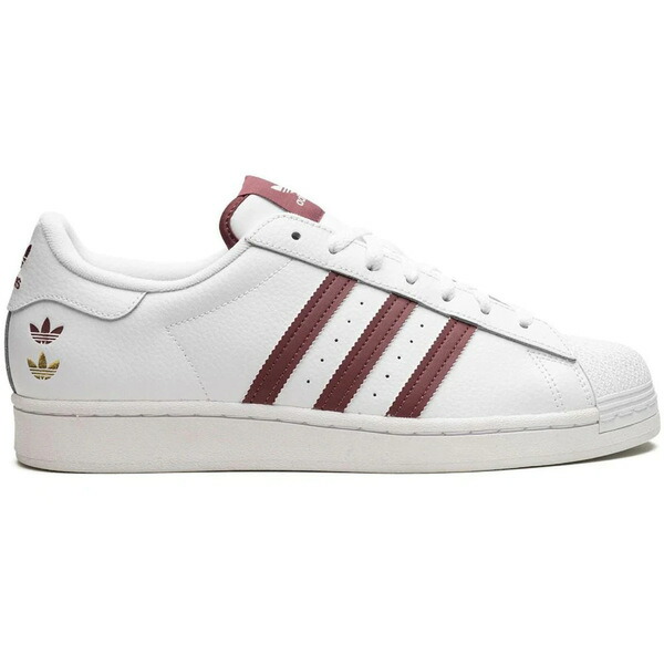 adidas アディダス メンズ スニーカー  【adidas Superstar White Quiet Crimson】  大いさ US_10(28.0糎) Cloud White/Quiet Crimson/Gold Foil