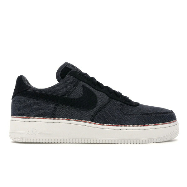 Nike ナイキ メンズ スニーカー  【Nike Air Force 1 Low 3x1 Denim Black】  大いさ US_11.5(29.5糎) Black/Black-Summit White