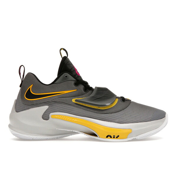Nike ナイキ メンズ スニーカー  【Nike Zoom Freak 3 Low Battery】  大きさ US_7(25.0珊) Iron Grey/Vivid Sulfur/Particle Grey/Black