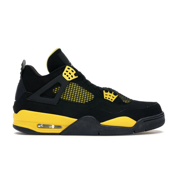 Jordan ジョーダン メンズ スニーカー  【Jordan 4 Retro Thunder (2012)】  大きさ US_8(26.0珊) Black/Tour Yellow