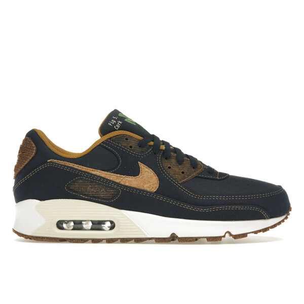 Nike ナイキ メンズ スニーカー  【Nike Air Max 90 Obsidian Cork】  大きさ US_9(27.0珊) Obsidian/Coconut Milk-White-Wheat