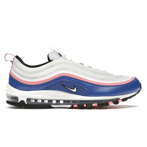 Nike ナイキ メンズ スニーカー  【Nike Air Max 97 White Game Royal Pink Gaze】  大いさ US_10(28.0糎) White/Game Royal-Pink Gaze-Black