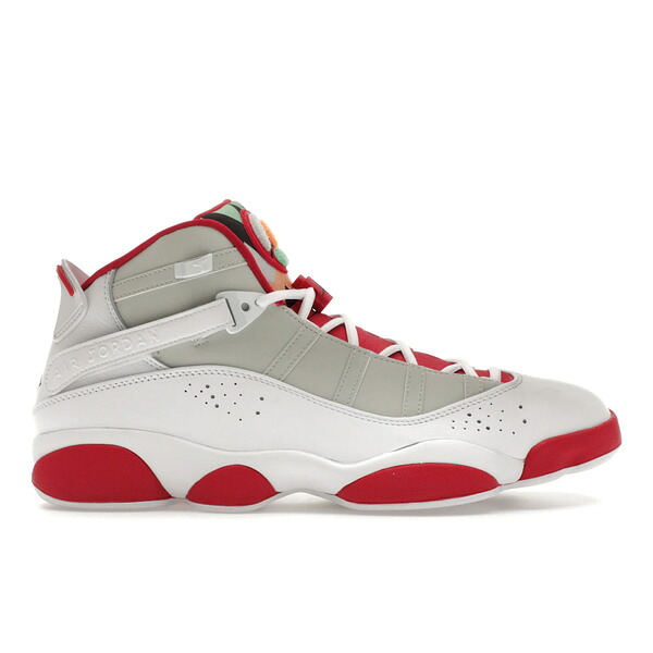Jordan ジョーダン メンズ スニーカー  【Jordan 6 Rings Hare】  大きさ US_8.5(26.5珊) White/Black-Light Silver-True Red