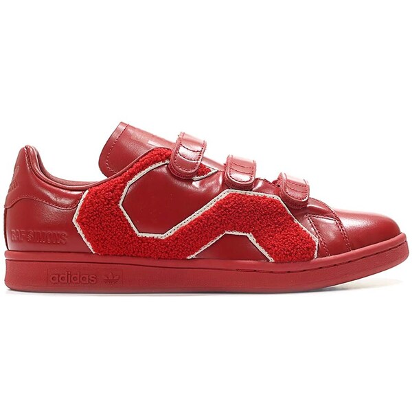 adidas アディダス メンズ スニーカー  【adidas Stan Smith Raf Simons Comfort Badge Power Red】  大いさ US_7.5(25.5糎) Power Red/Power Red/Power Red