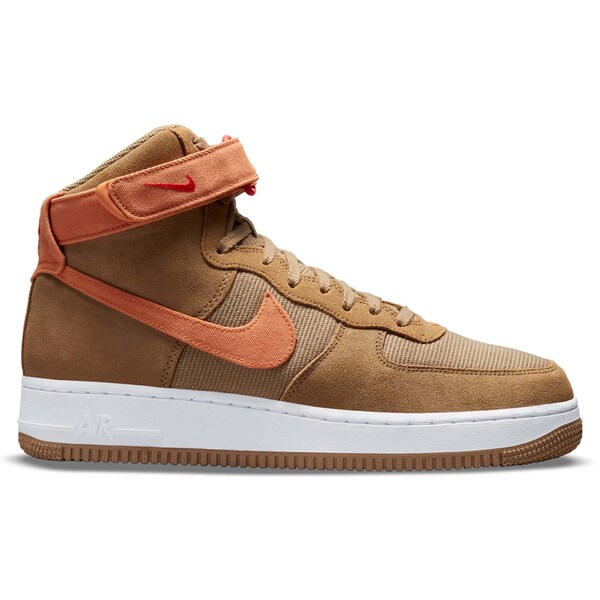 Nike ナイキ メンズ スニーカー  【Nike Air Force 1 High 07 LX Deep Driftwood Brown】  大いさ US_6(24.0糎) Dark Driftwood/Hot Curry/White/Habanero Red