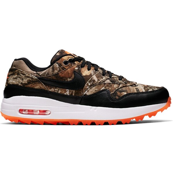Nike ナイキ メンズ スニーカー  【Nike Air Max 1 Golf Realtree Camo】  大きさ US_12(30.0珊) Baroque Brown/Total Orange-Summit White-Black