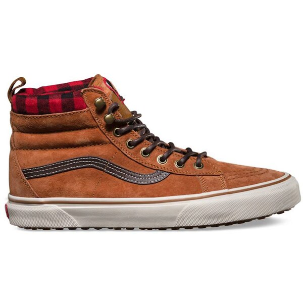 Vans バンズ メンズ スニーカー  【Vans Sk8-Hi MTE Leather Glazed Ginger】  大きさ US_7(25.0珊) Glazed Ginger/Plaid