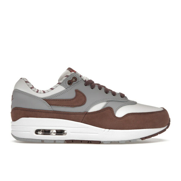 Nike ナイキ メンズ スニーカー  【Nike Air Max 1 Premium Shima Shima (2023)】  大いさ US_10.5(28.5糎) Summit White/Plum Eclipse-Wolf Grey-White Siren Red