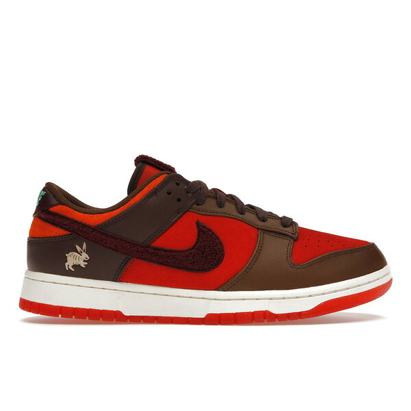 Nike ナイキ メンズ スニーカー  【Nike Dunk Low Retro PRM Year of the Rabbit Light Crimson (2023)】  大いさ US_5.5(23.5糎) Light Crimson/Night Maroon-Coconut Milk-Earth Cacao Wow