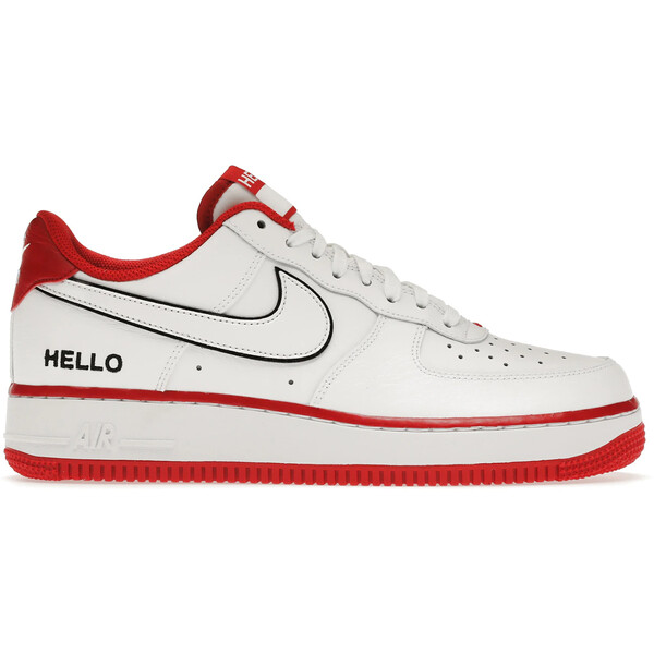 Nike ナイキ メンズ スニーカー  【Nike Air Force 1 Low \u002707 LX Hello】  大きさ US_10.5(28.5珊) White/University Red/Black/White