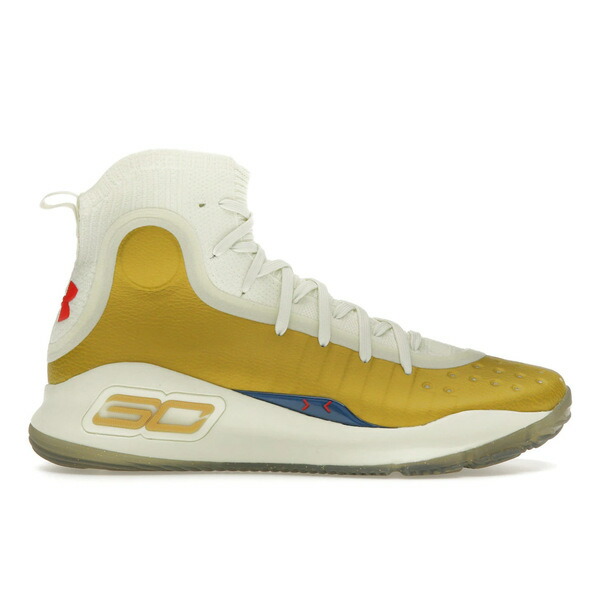 Under Armour アンダーアーマー メンズ スニーカー  【Under Armour Curry 4 Retro Champions Mindset】  大きさ US_8.5(26.5珊) Lemon Ice/Metallic Gold/Red