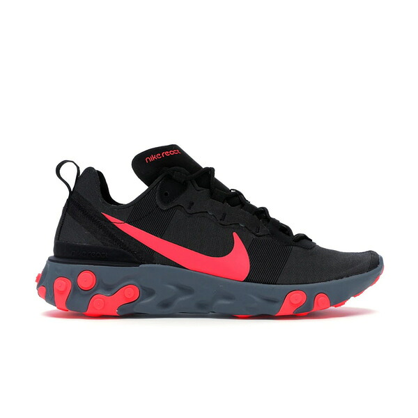 Nike ナイキ メンズ スニーカー 【Nike React Element 55 Black Solar Red】 サイズ US_11(29.0cm) Black/Solar Red-Cool Grey|asty