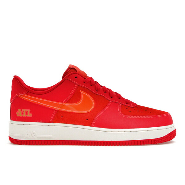 Nike ナイキ メンズ スニーカー  【Nike Air Force 1 Low \u002707 ATL】  大きさ US_M_14 University Red/Bright Crimson-Picante Red-Sail-Metallic Silver