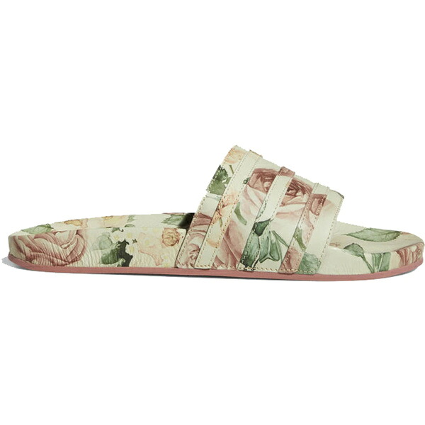 adidas アディダス メンズ スニーカー  【adidas Adilette Eric Emanuel Floral】  大いさ US_5(23.0糎) Sand/Customized/Cloud White