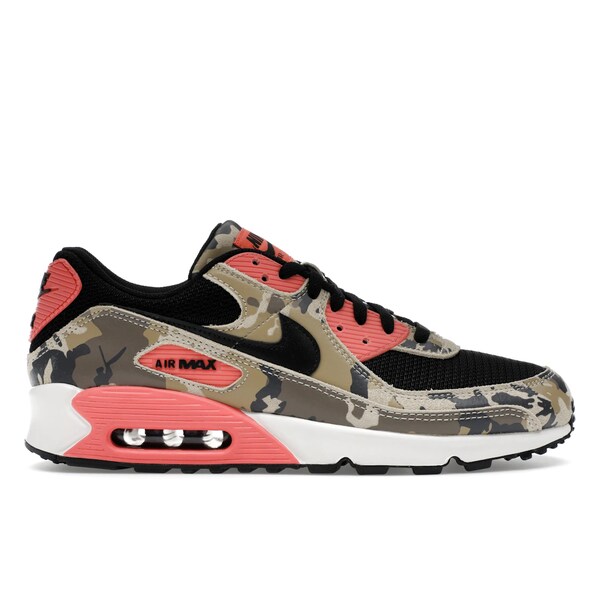 Nike ナイキ メンズ スニーカー  【Nike Air Max 90 Premium Magic Ember Camo】  大いさ US_8.5(26.5糎) Light Khaki/Black/Magic Ember/Mink Brown/Medium Ash/Parachute Beige