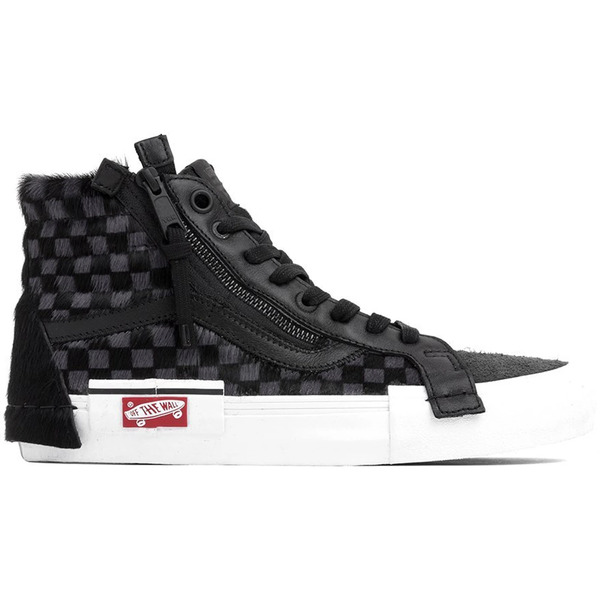 Vans バンズ メンズ スニーカー  【Vans Sk8-Hi Cap Pony Black Checkerboard】  大きさ US_6.5(24.5珊) Black/True White