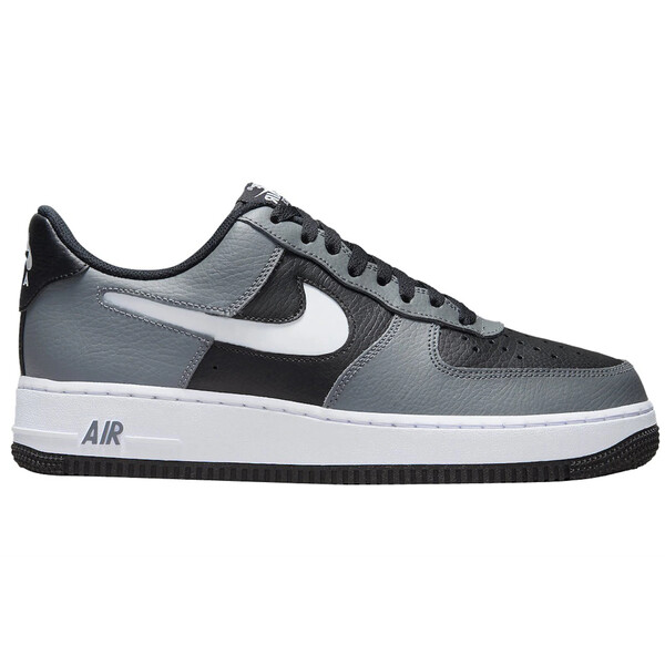 Nike ナイキ メンズ スニーカー  【Nike Air Force 1 Low Grey Black Cut Out Swoosh】  大きさ US_9(27.0珊) Black/Grey-White
