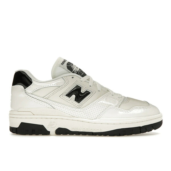 New Balance ニュー平衡にする メンズ スニーカー  【New Balance 550 Sea Salt Black Patent】  大きさ US_7.5(25.5珊) Sea Salt/Black
