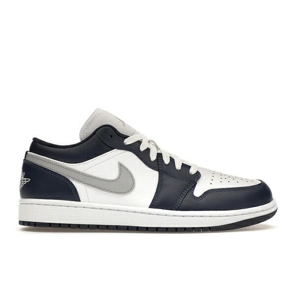 Jordan ジョーダン メンズ スニーカー  【Jordan 1 Low Wolf Grey Midnight Navy】  大きさ US_9.5(27.5珊) White/Wolf Grey/Midnight Navy