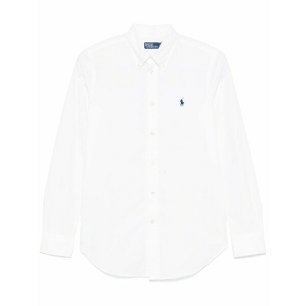 ラルフローレン レディース プルオーバー トップス Polo pony-embroidered shirt White