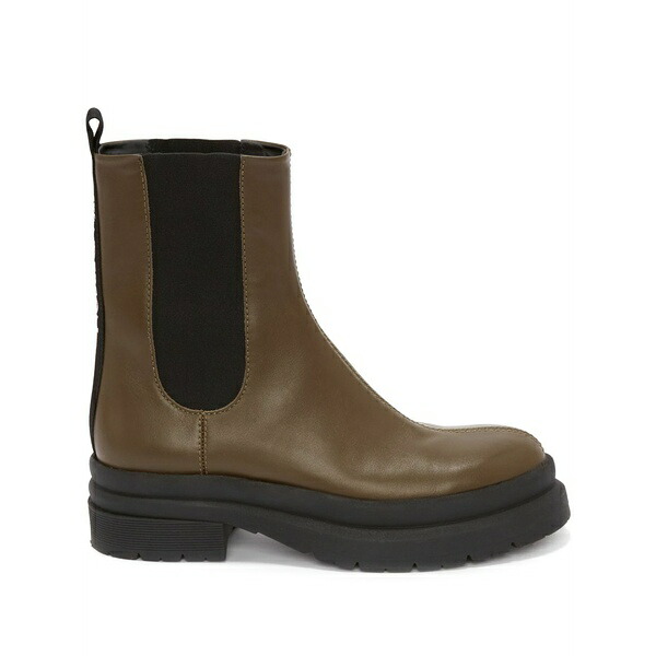 J.W.アンダーソン レディース ブーツ シューズ Calf leather chelsea boots Green