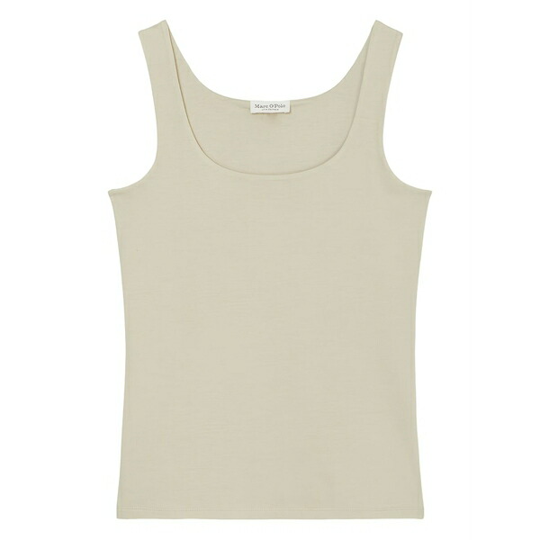 マルコポーロ レディース カットソー トップス Scoop-neck tank top Neutrals|asty