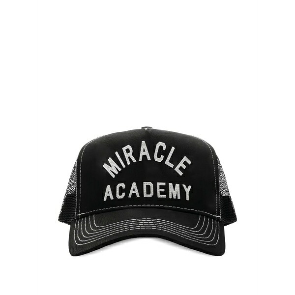 ナミアス メンズ 鳥打ち帽 付属物 Miracle academy trucker cap hat Black