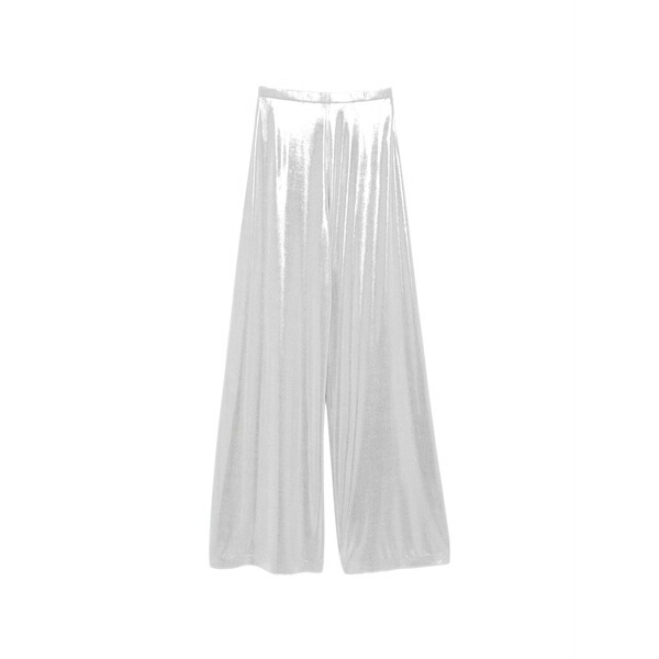 ノーマカマリ レディース 心地好いズボン下 ボトムス Bias wide-leg trousers Silver
