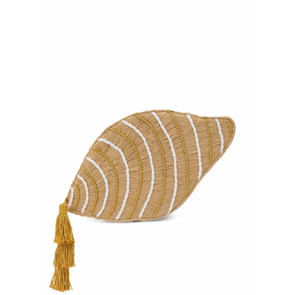 サイモン銀鏡 レディース クラッチペダル御徒面子 御徒面子 Tulip clutch bag Neutrals