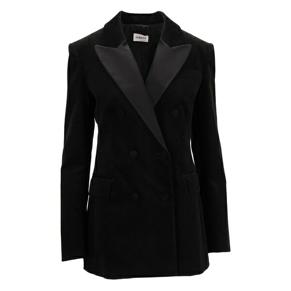 パロッシュ レディース 上衣＆上衣 アウター Double-breasted blazer Black