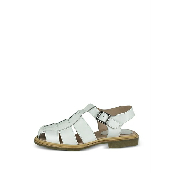 パラブーツ レディース サンダル シューズ Iberis buckle leather lace-up shoes White