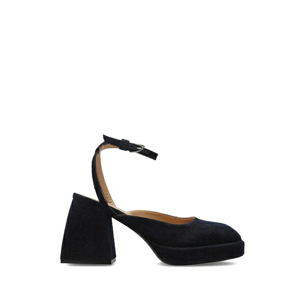 ノダレト レディース パンプス シューズ Platform denim pumps Blue